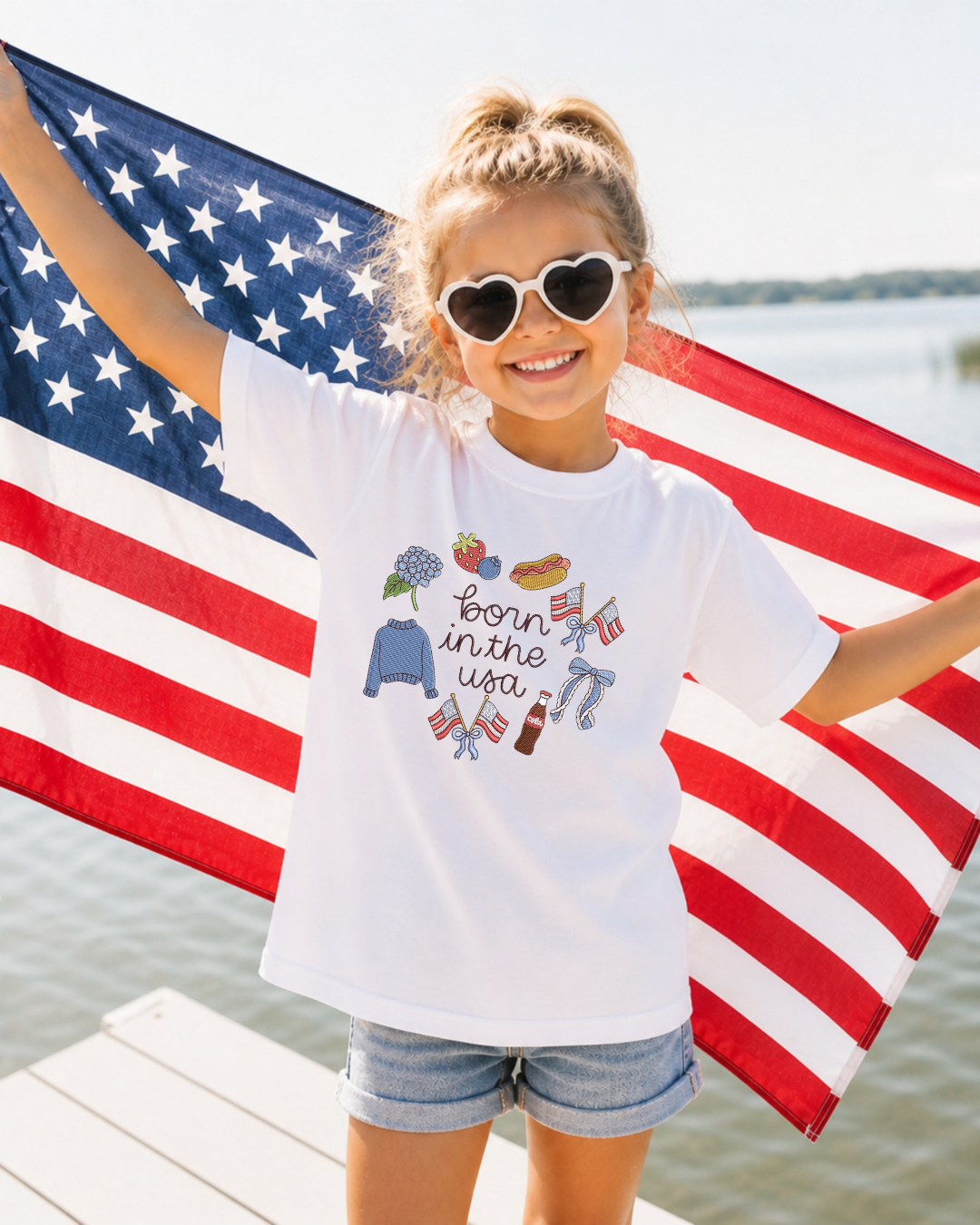 Girls Born in the USA Tee