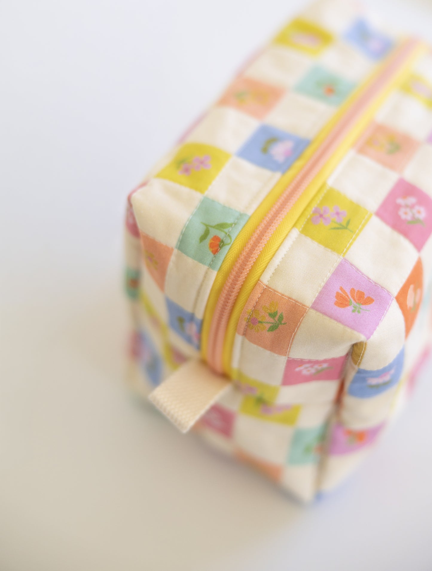 Boxy Bag - Flower Check