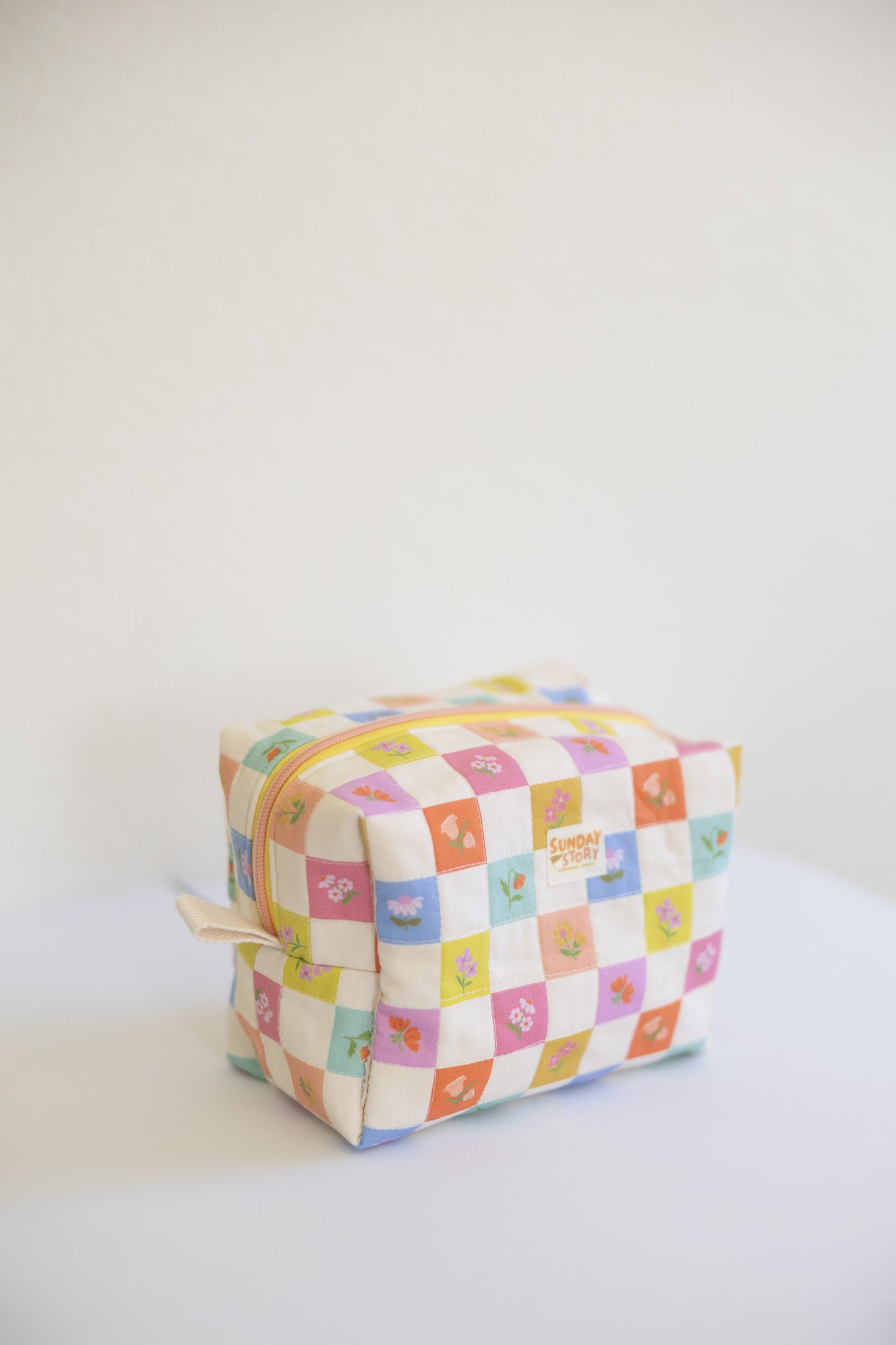 Boxy Bag - Flower Check