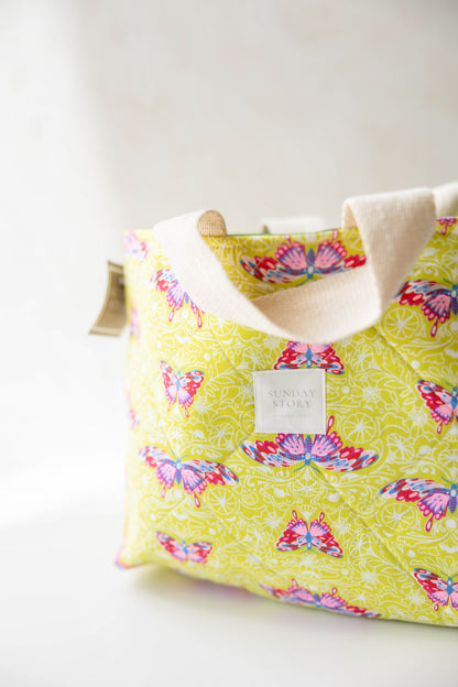 Mini Tote - Bright Butterfly