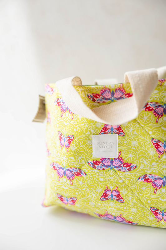 Mini Tote - Bright Butterfly