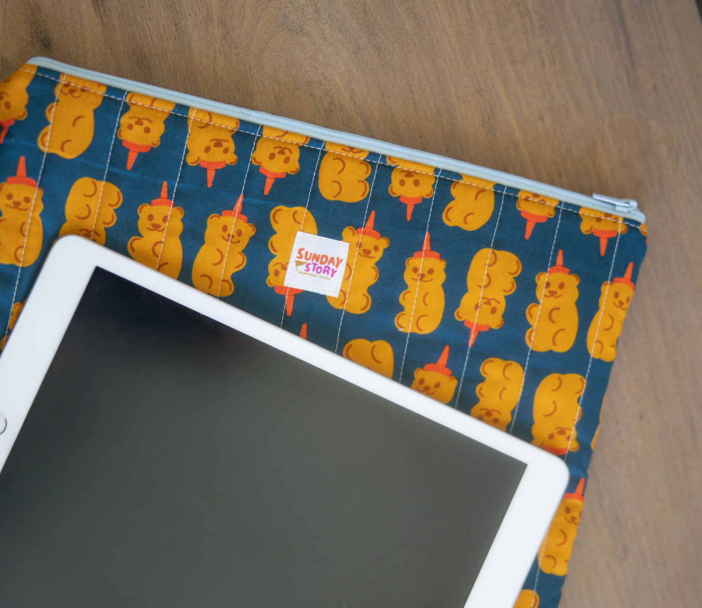 iPad Case - Honey Bear Navy
