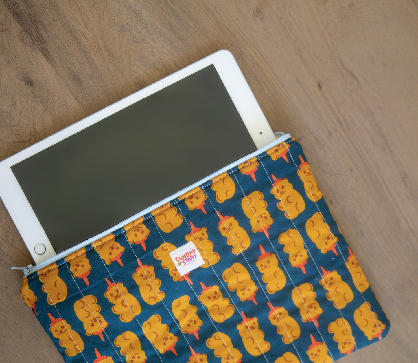 iPad Case - Honey Bear Navy