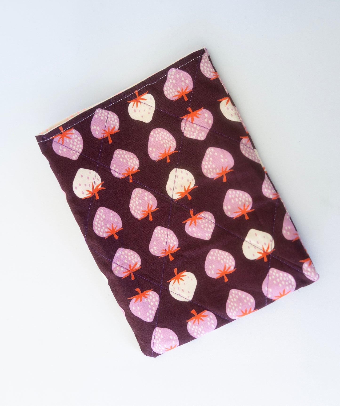 E-Reader Sleeve - Purple Strawberries