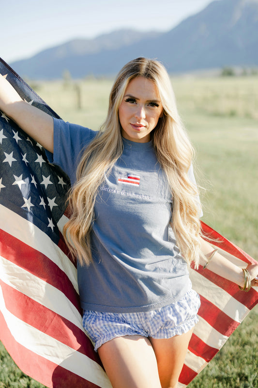Diet Coke & Democracy Embroidered Tee