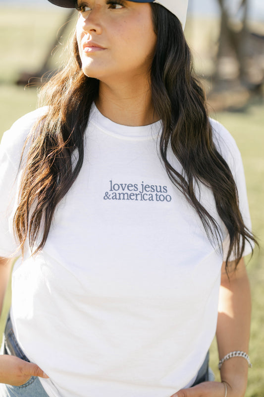 Loves Jesus & America Too T-Shirt