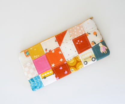 Pencil Pouch - Scrappy Patchwork III
