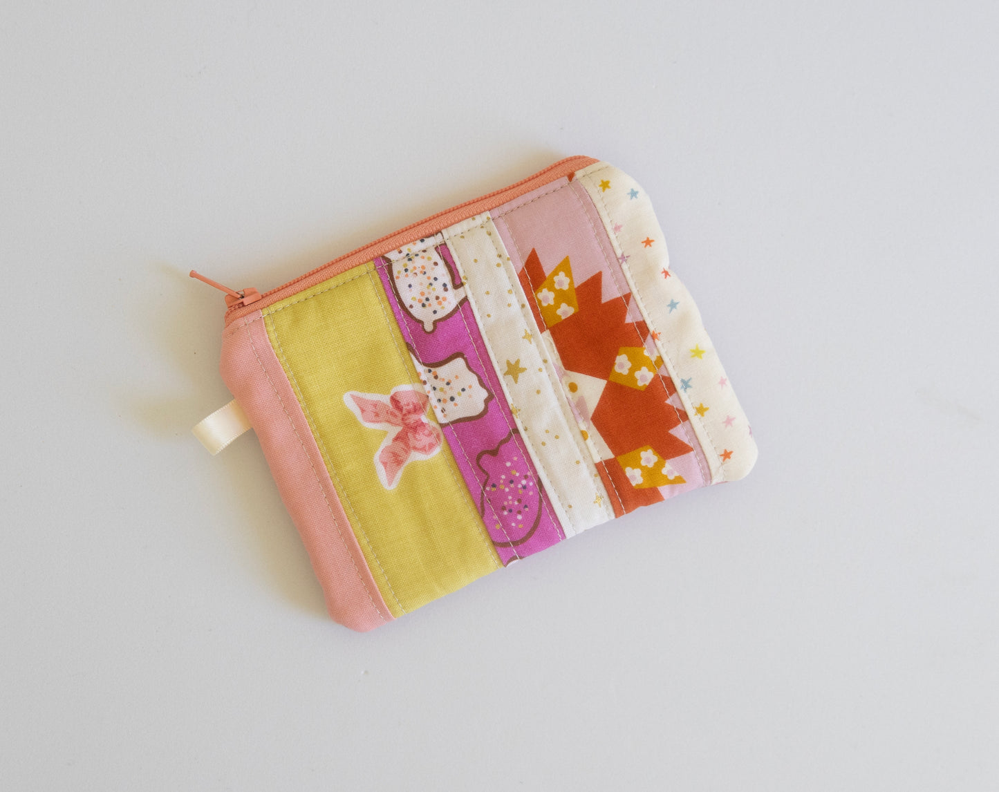 Zipper Keychain Wallet - Patchwork