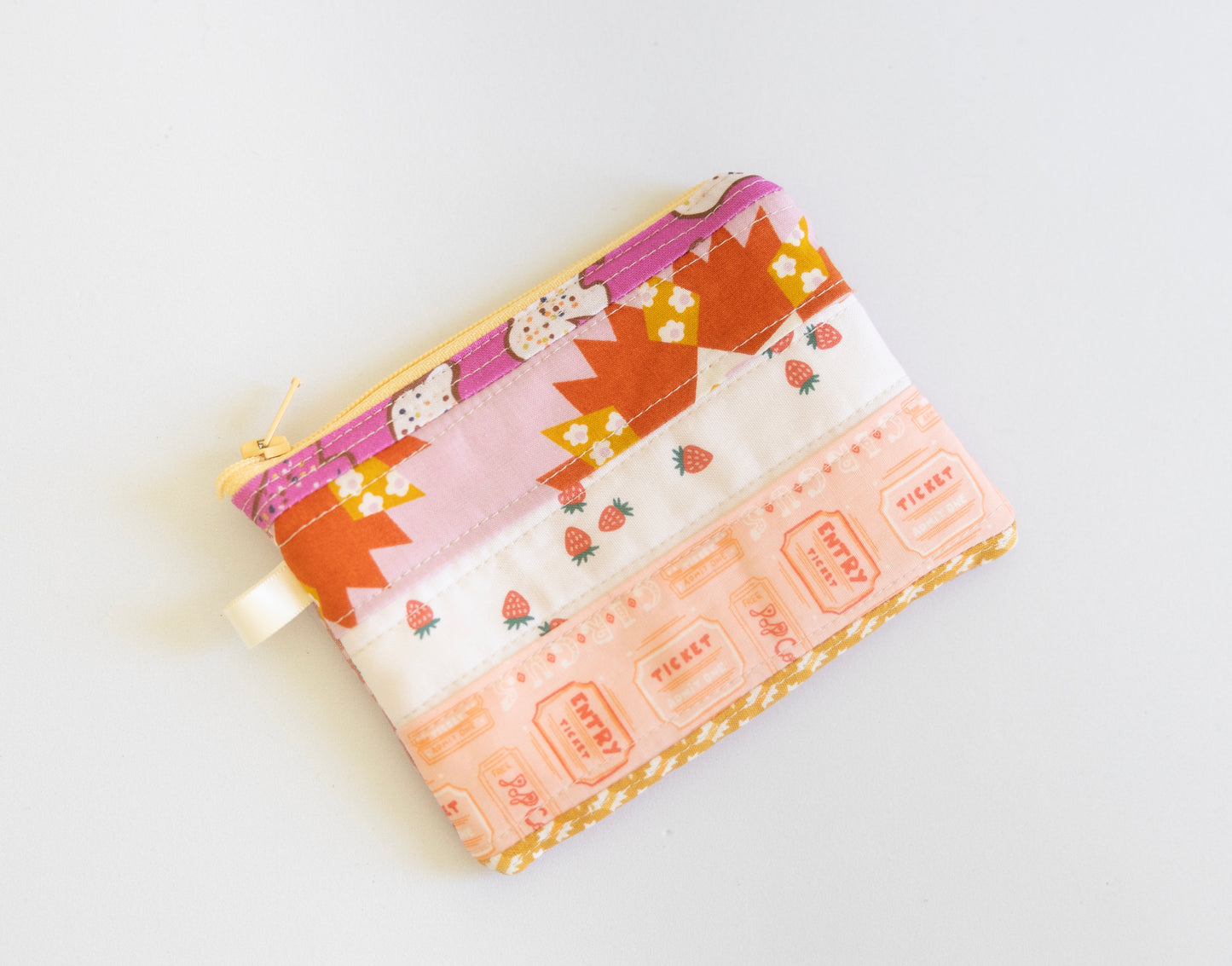 Zipper Keychain Wallet - Patchwork III