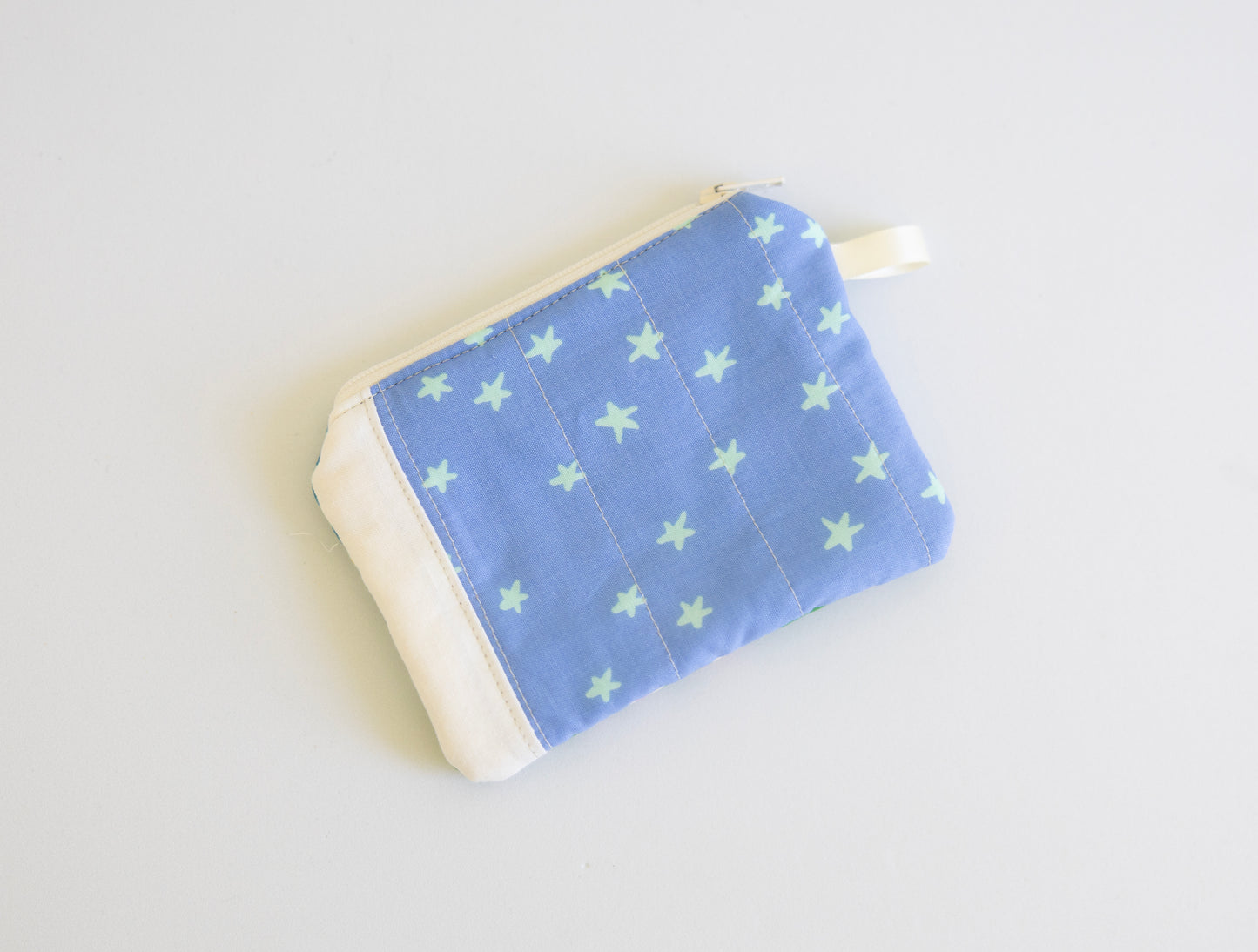 Zipper Keychain Wallet - Blue Scrappy