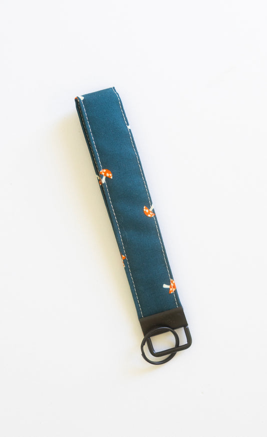 Wristlet Keychain - Tiny Mushroom
